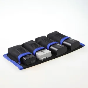 Сумка Meking для хранения литиевой батареи, водонепроницаемая нейлоновая сумка для Canon LP-E6, LP-E8, Sony NP-FW50, EN-EL14, EN-EL15, 4 кармана