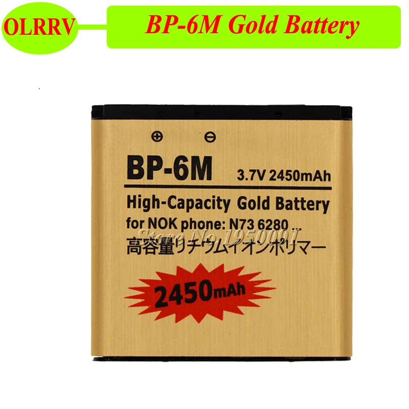 Фотобатарея для Nokia N93 N73 9300 6233 6280 6282 3250 аккумулятор 2450 мАч|battery for|battery for nokiagold battery |