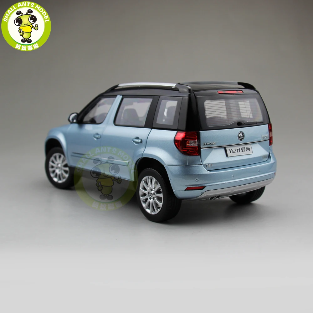 1/18 Skoda Yeti City SUV литая модель металлическая модель автомобиля SUV Подарочная коллекция хобби синий