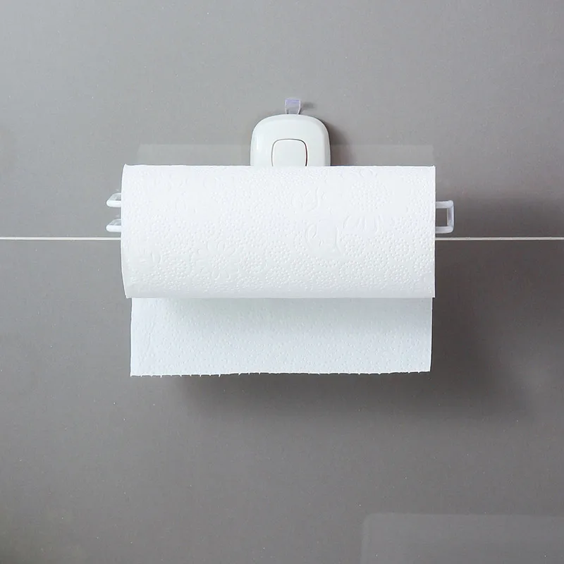 

New style Strong suction cup 240mm metal Kitchen paper holder Creative design Popular Paper roll holder