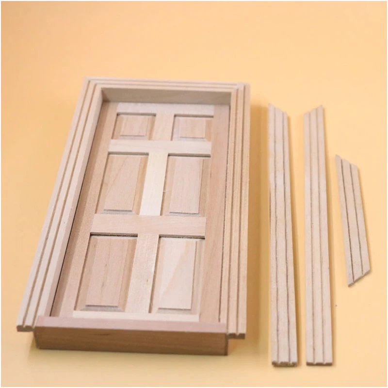 

Детская Подарочная игрушка G07-X453, мини-мебель для кукольного домика 1:12, Миниатюрные аксессуары для кукол с деревянной дверью B016, 1 шт.