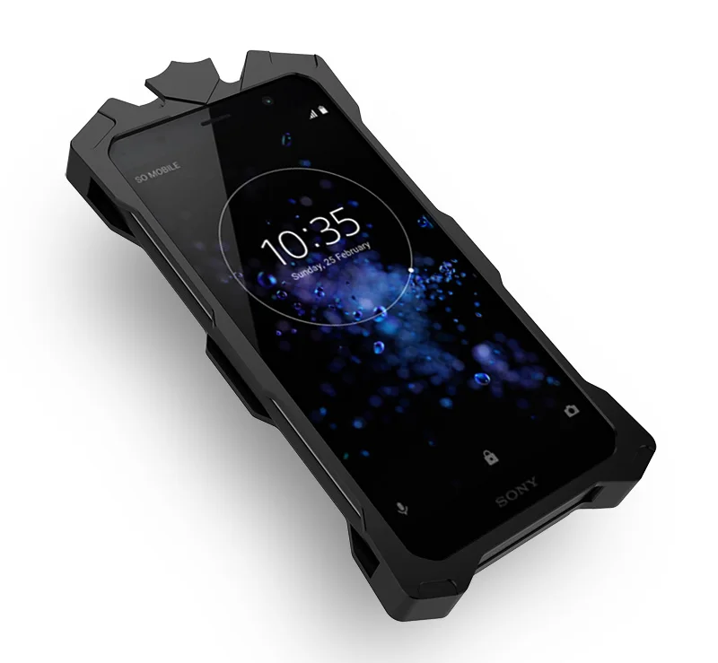 Защитный противоударный металлический чехол Zimon для sony Xperia XZ3, Алюминиевый противоударный мощный чехол для sony Xperia XZ3