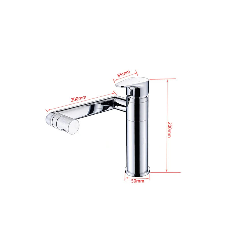 Смеситель для ванной комнаты белый цвет вращение на 360 градусов|Смесители