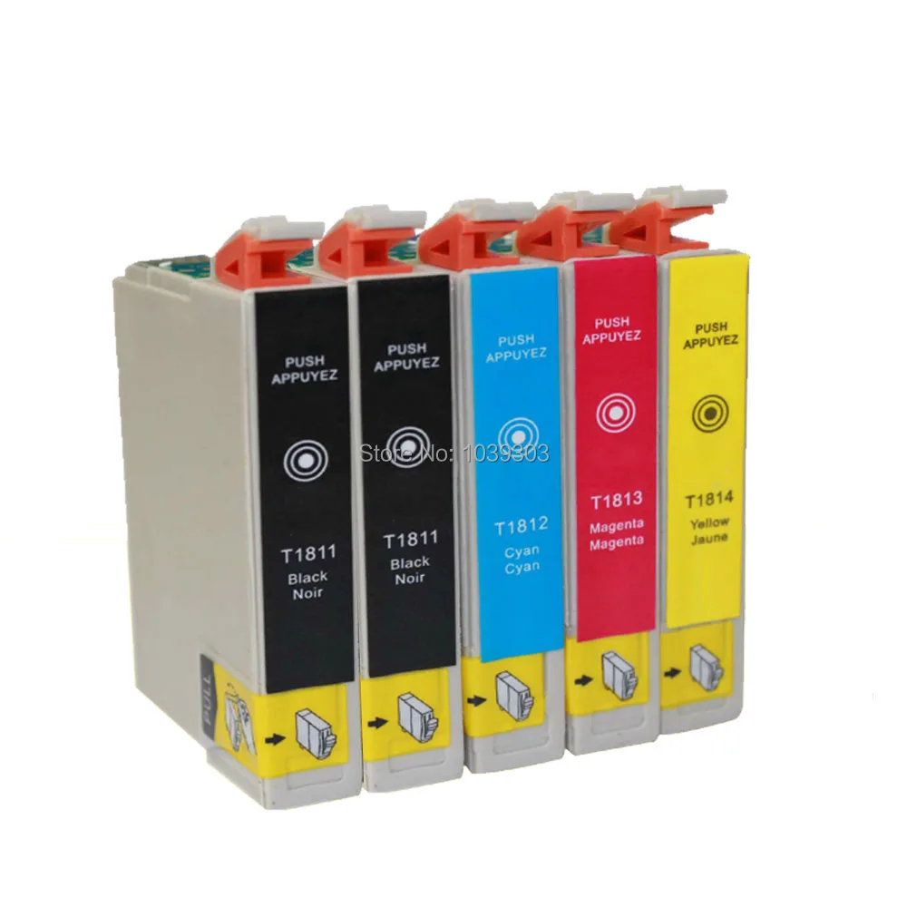 5x T1811 чернильный картридж совместимый с epson XP 225 322 325 422 XP322 XP325 XP422 XP425 принтер|ink