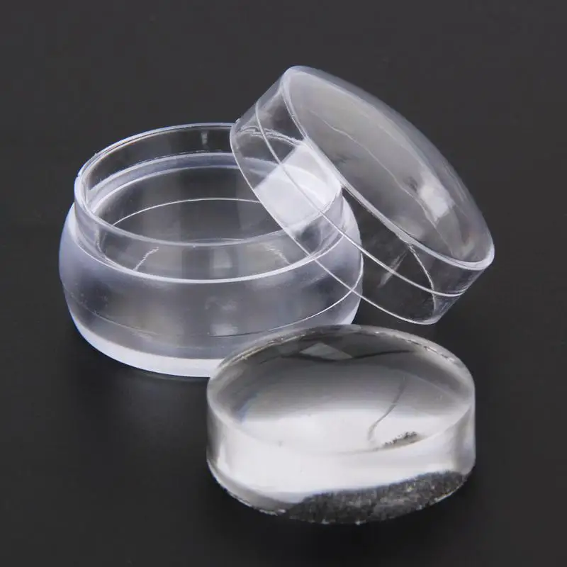 Nail Art Stamper Scraper with Cap Silicone 3.8cm Nail Stamp Stamping Tools