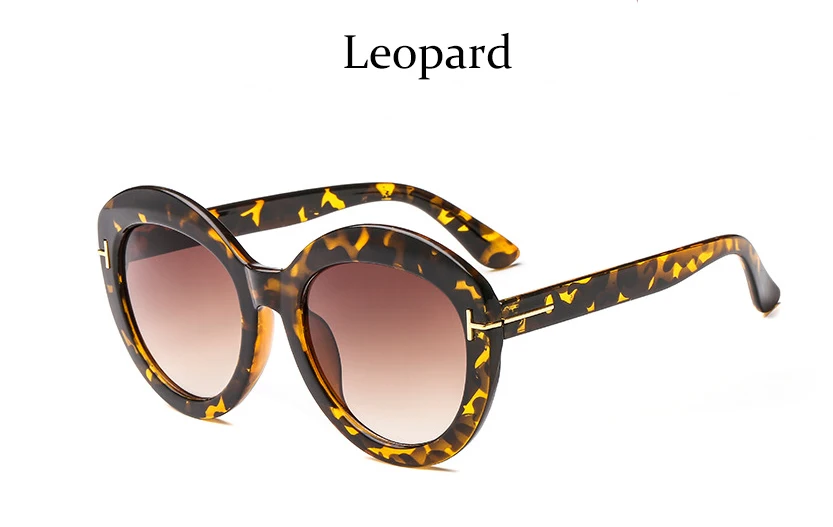 Leopard Модные брендовые солнцезащитные очки, женские винтажные круглые трендовые товары, солнцезащитные очки для мужчин, градиентные оттенки, мужские очки, технические характеристики, УФ - Цвет линз: Leopard