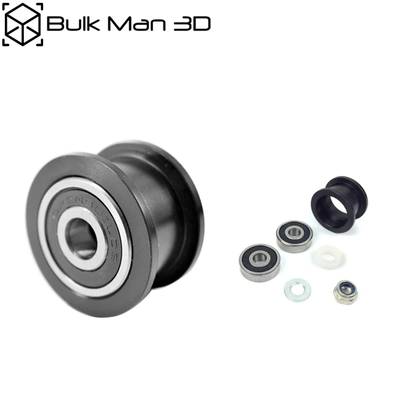

10 sets/lot POM Smooth Idler Pulley Kit for V-Slot Rail,OX CNC,V Slot,Solid Wheel