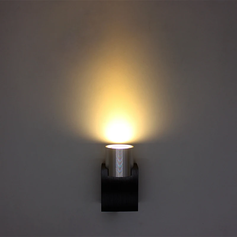 3 Вт LED Бра AC85 265V современные светящиеся светильники матовый абажур для гостиной