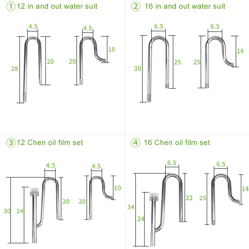 Лилия труба из нержавеющей стали поток оттока фильтр для аквариума высаженный