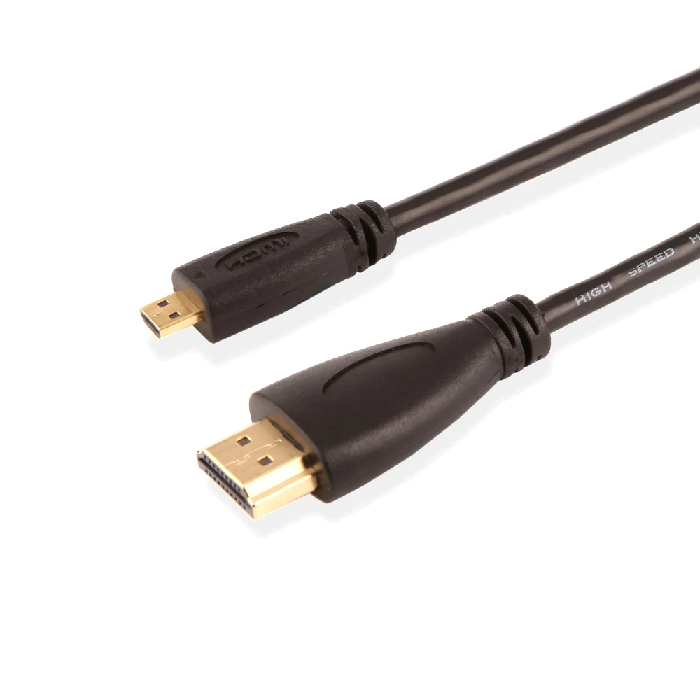 Горячая Распродажа 1 шт. 5 футов м V1.4 штекер кабель Micro HDMI 1080p 1440p для HDTV PS3|male to male