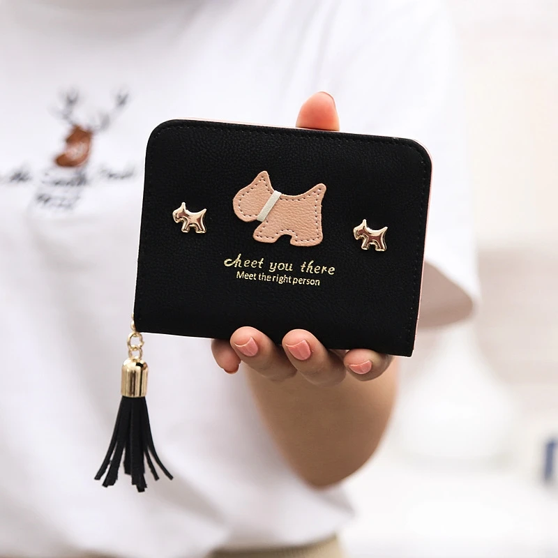 Women Wallet Female Lady Cute Puppy Short Small Ladies Purse | Багаж и сумки
