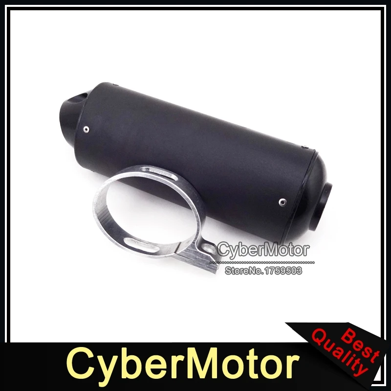 Motorcycle Black 38mm Exhaust Muffler For 110cc 125cc 140cc 150cc 160cc CRF50 XR50 KLX110 Thumpstar SSR Pit Dirt Trail Bike|exhaust muffler|38mm