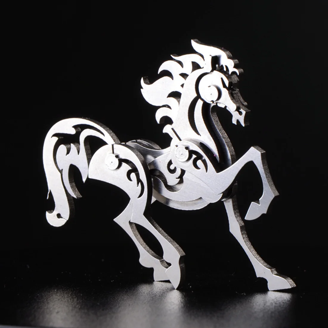 

Mini Metal Ferghana Horse 3D Stainless Steel DIY Assembled Detachable Model Puzzle Jigsaw Small Ornaments Home Decor
