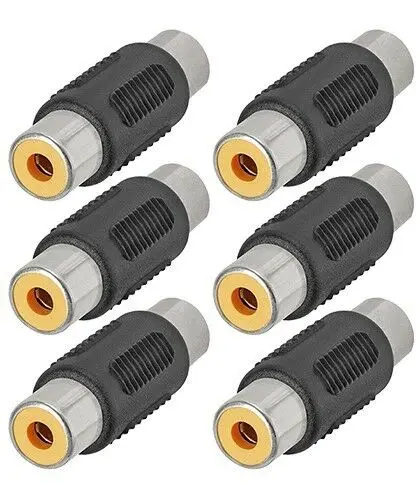 6x RCA разъем с внутренней резьбой аудио-видео RGB Кабельный соединитель Адаптер |