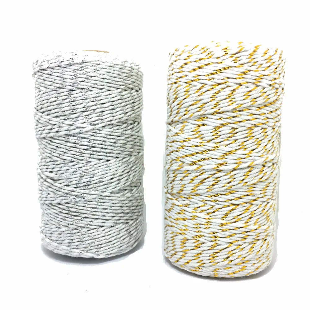 ZERZEEMOOY 8ply 1~ 1,5 мм 100 Ярд/катушка Хлопок Bakers шпагат смесь Baker's шпагат подарочная упаковка шпагат для ремесла 24 цвета