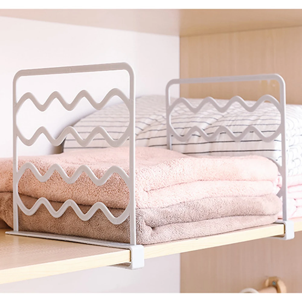 Полезные пластиковые разделители Полки Шкаф Хранения слоистых сепаратор полки