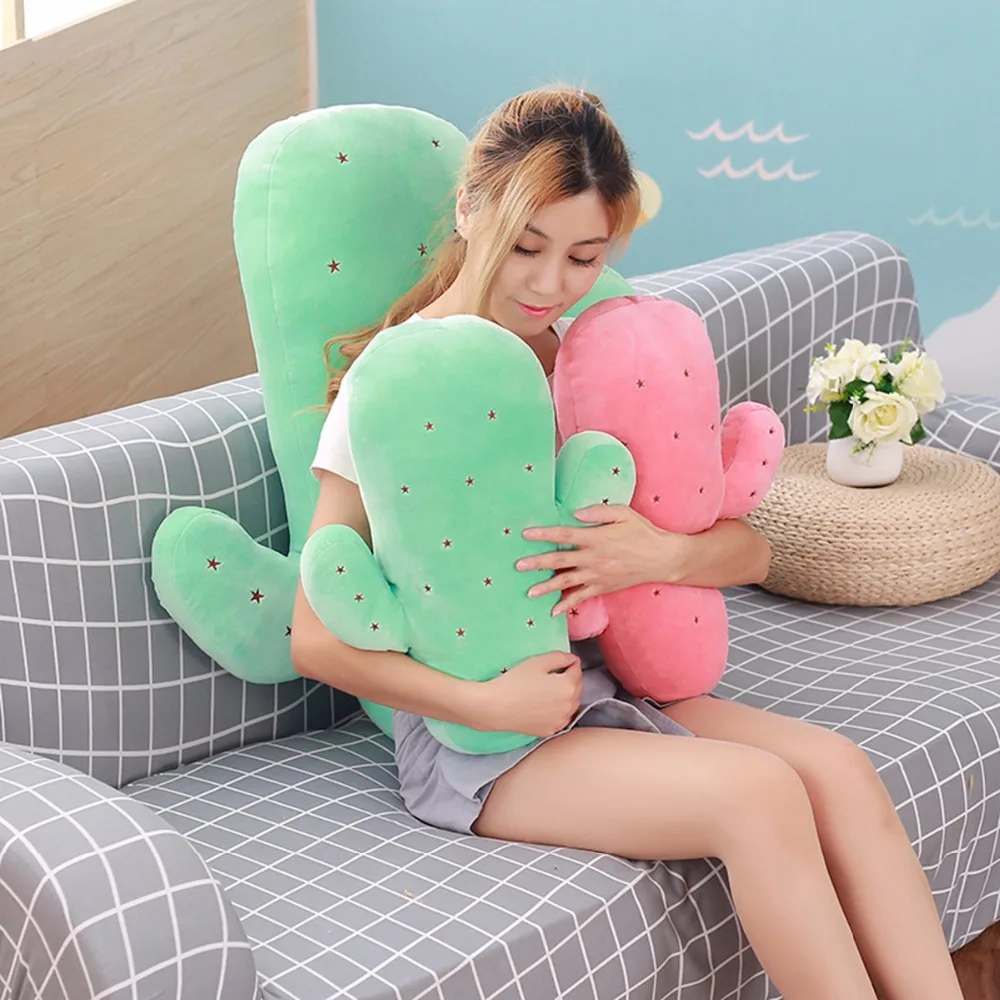 

Hot 1 pc 45cm Creative Plush Cactus Pillow Stuffed Cute Toy Doll Kids Baby Gift Sofa Pillow Cushion Simulation Lovely Home Decor
