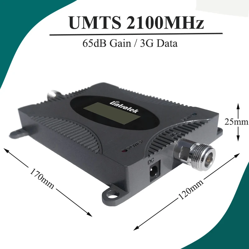 Усилитель сотового сигнала Lintratek UMTS 2100 с ЖК дисплеем ретранслятор 3G для телефона