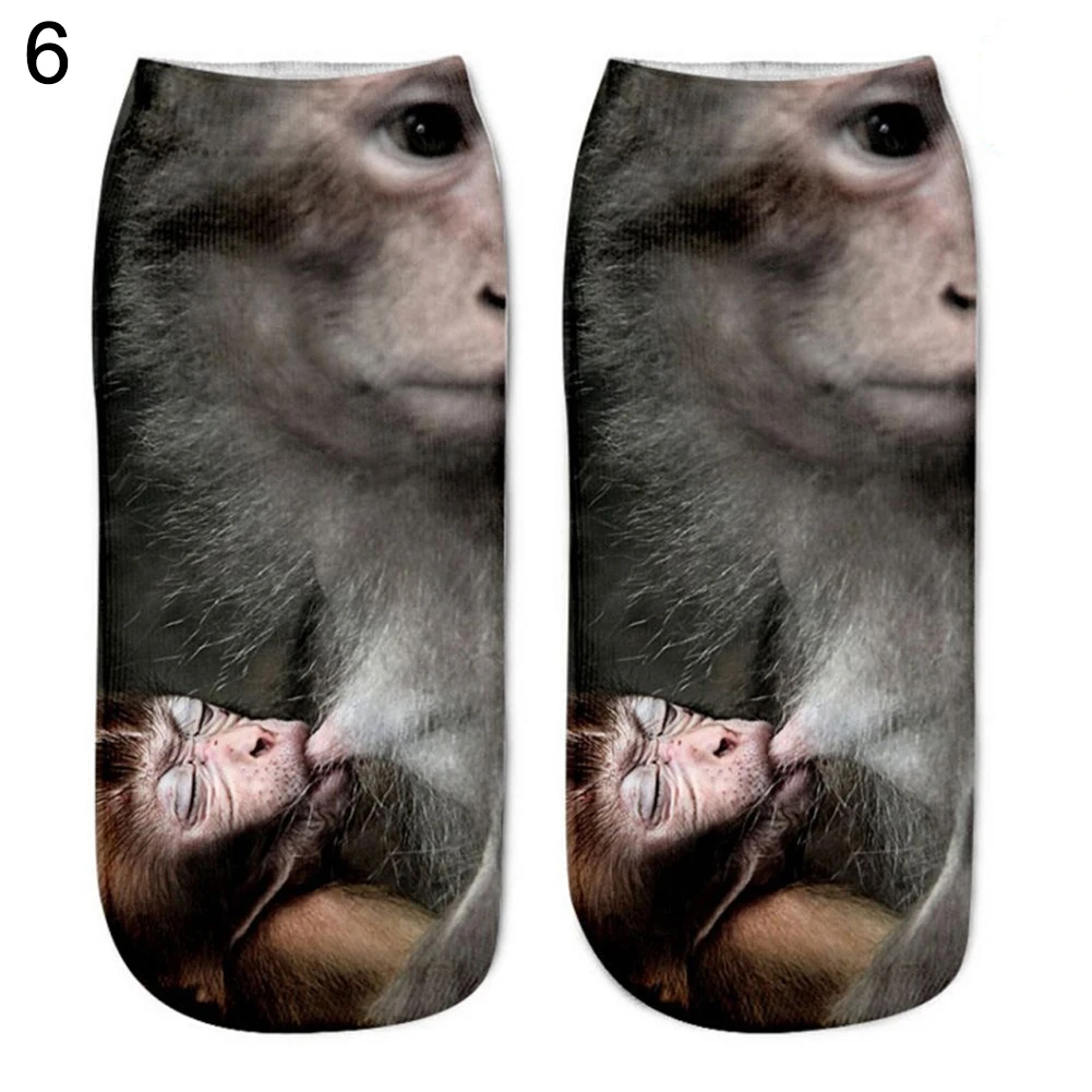 

Women's Men's Fashion Animal Cute 3D Cat Printed Casual Soft Ankle Socks