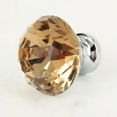 Бесплатная доставка Хрустальное стекло Дил ящика шкафа дверные ручки мебельные