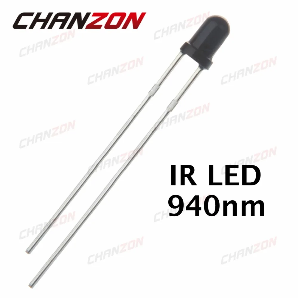 ИК приемник светодиодный диодный излучатель светильник с отверстиями 3 мм 100 шт.