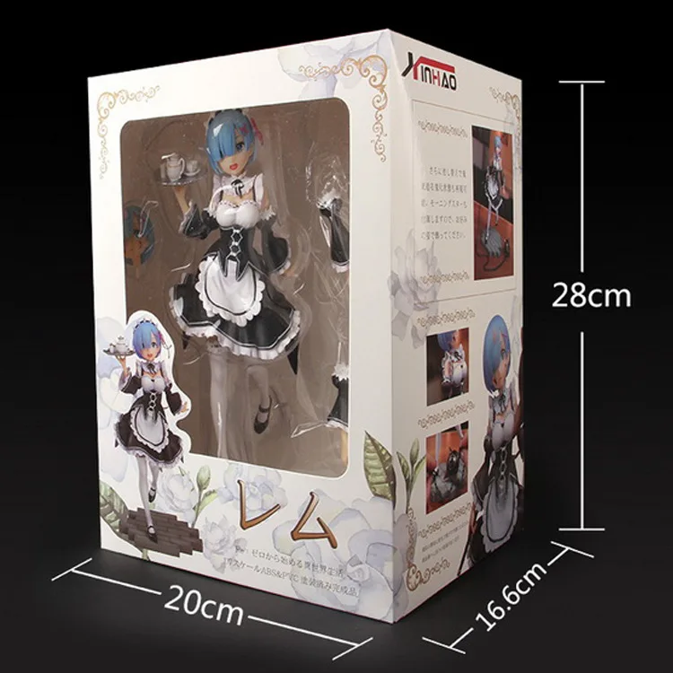 22 см Re: жизнь другой мир от Zero Rem Ram Emilia re zero Фигурки игрушки Аниме Фигурки игрушки для детей Подарки для детей