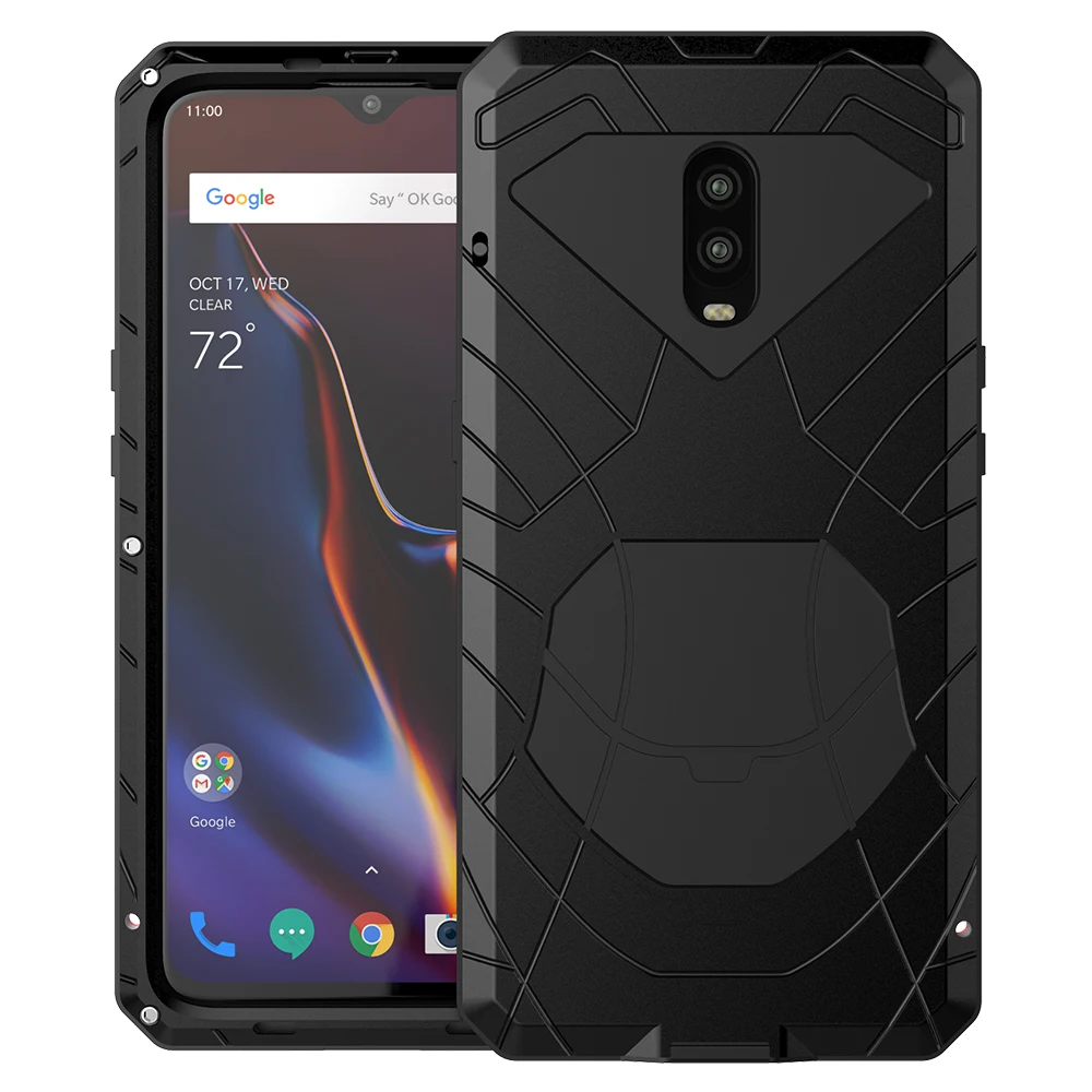Для Oneplus 6 T твердый корпус для телефона Алюминиевый металлический протектор