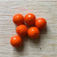 orange Выберите размер и цвет) 10 мм/12 мм/14 мм/16 мм/18 мм/20 мм/22 мм круглые ограненные в виде земного шара бусины - Цвет: orange