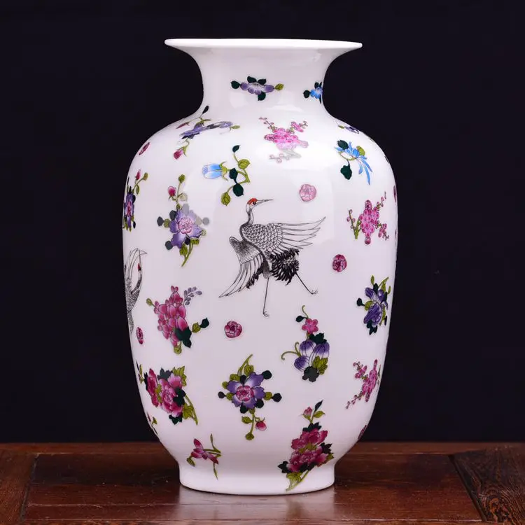 Керамическая ваза Jingdezhen светящаяся в современном стиле минимализма для гостиной