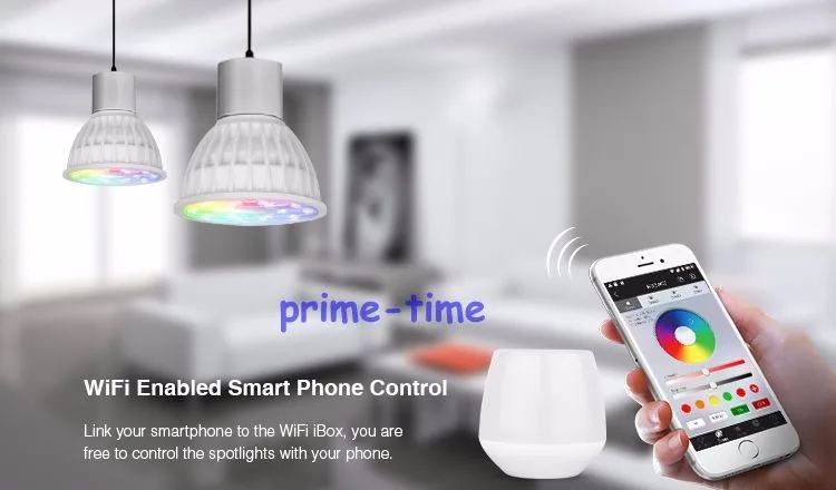 Mi. Светильник 4W RGB+ CCT MR16 Светодиодный точечный светильник AC/DC 12V FUT104+ 1x WL-Box1 WiFi+ 1x2,4G беспроводной RF 4-зонный сенсорный пульт дистанционного управления