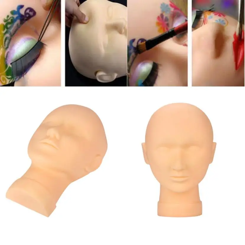 Профессиональный тренировочный манекен для наращивания ресниц с плоской