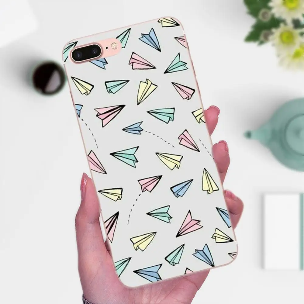 Минимальный Летающий бумажный самолет для Apple iPhone 4 4S 5 5C 5S SE 6 6S 7 8 Plus X XS Max XR TPU