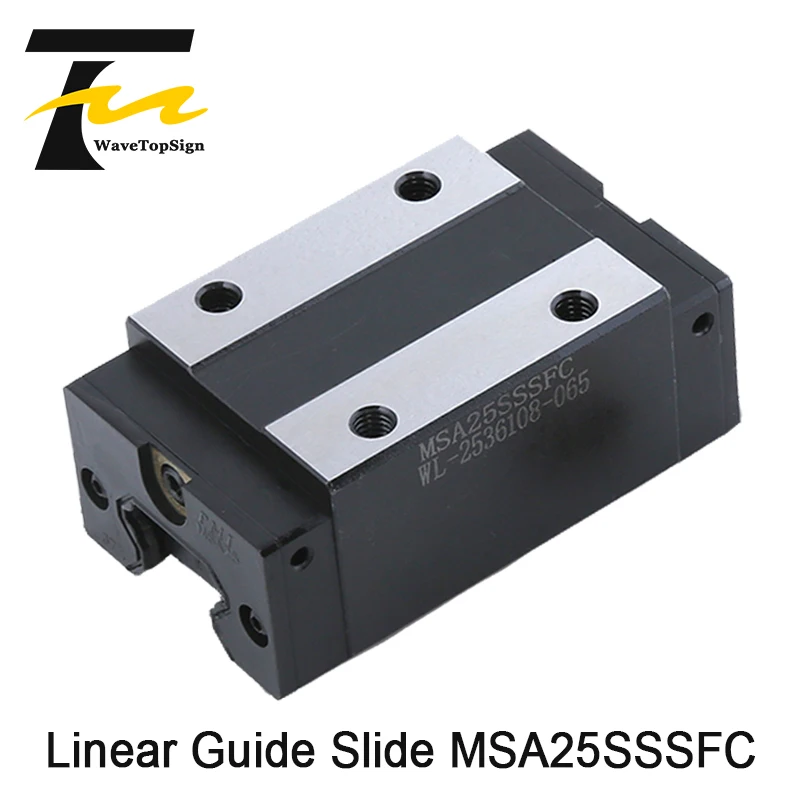 WaveTopSign PMI линейная направляющая каретка блок MSA25SSSFC слайдер используется для CO2 лазерной машины и линейной рельсы ЧПУ Diy запчасти
