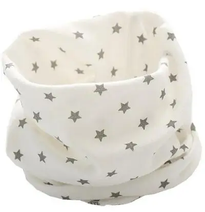 little star white Новинка; шарф для малышей; Хлопковое платье для девочек; Весенний шарф; Детский шарф с воротником; теплый детский шейный платок для мальчиков; шарф с воротником для фотосессии - Цвет: little star white
