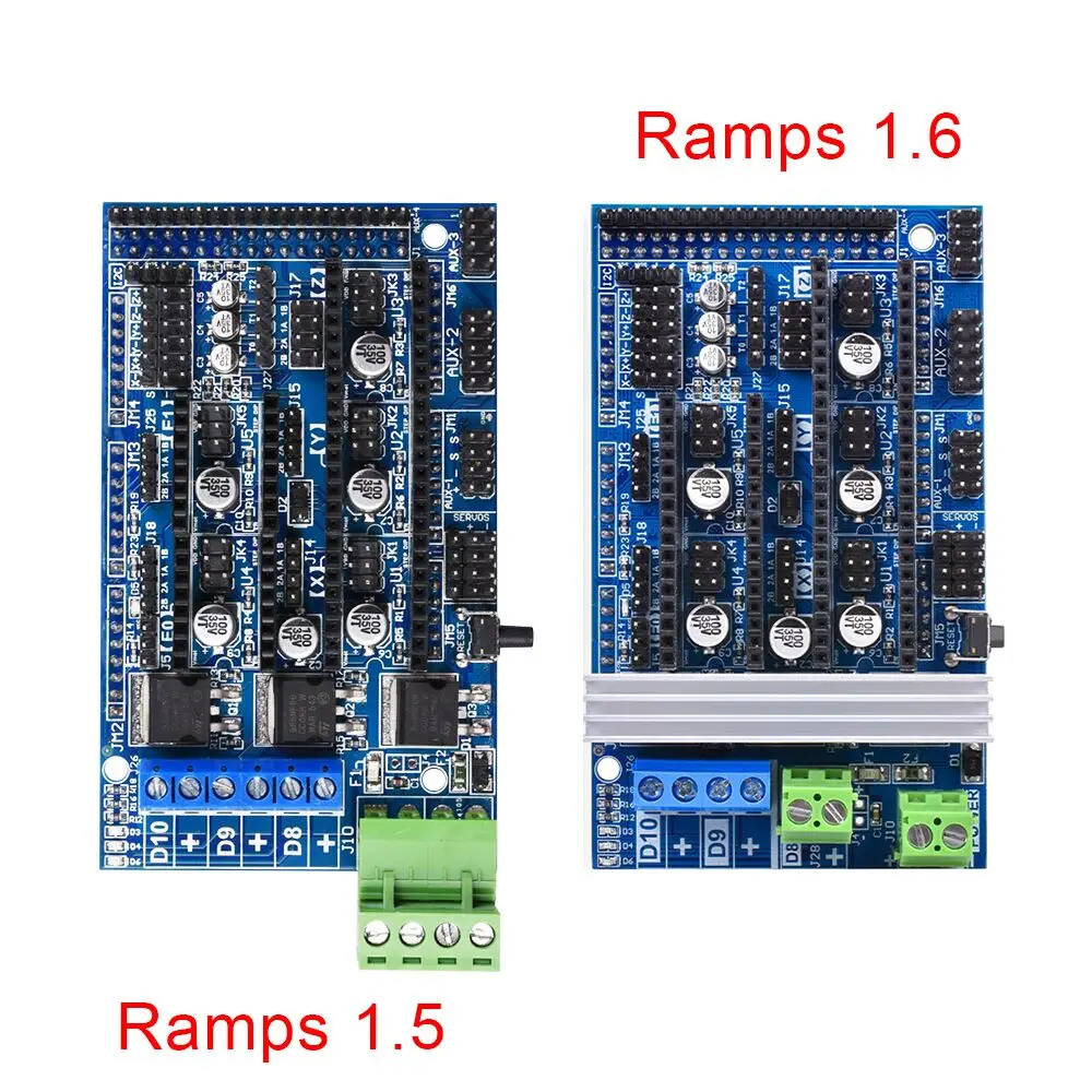 3D материнская плата Ramps 1 6 5 обновленная платформа 4 поддержка A4988 DRV8825 TMC2130 драйвер