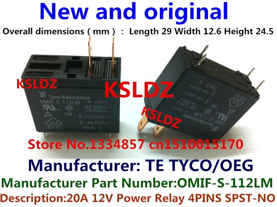 Бесплатная доставка Лот (5 шт./лот) 100% оригинальный новый TE TYCO/OEG OMIF S 112LM 12 В