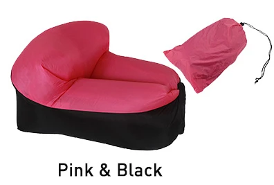 Pink Black Переносное надувное кресло для отдыха, кресло для загара, воздухопроницаемое кресло, кресло для отдыха на открытом воздухе - Цвет: Pink Black