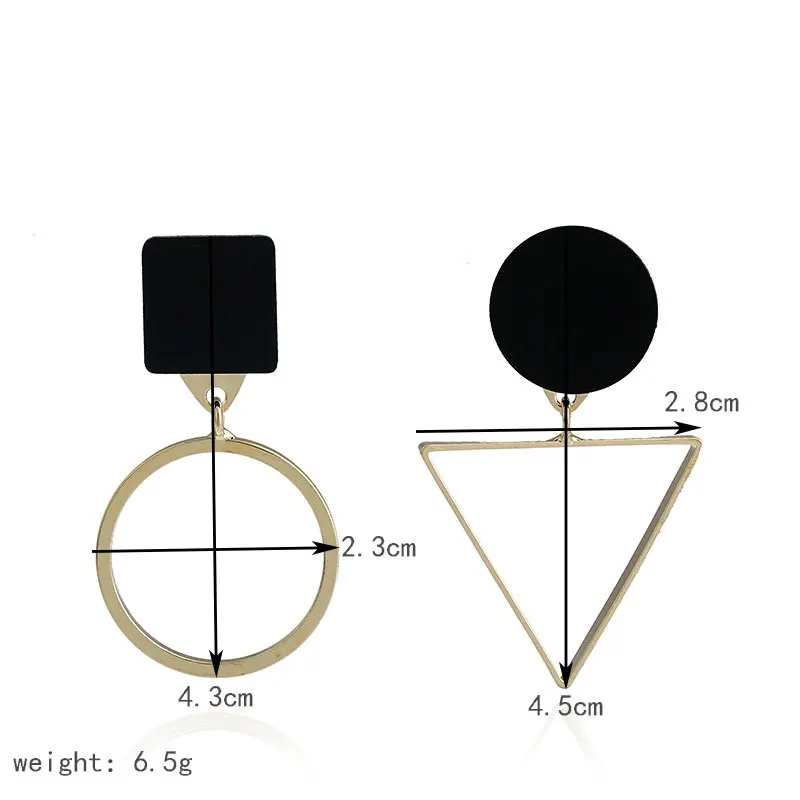 LZHLQ геометрические серьги-капли из смолы для женщин 2017 модные брендовые