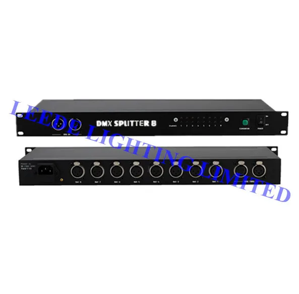 Бесплатная доставка 10 шт./лот DMX сплиттер 8 способ DMX512 контроллер света диммер