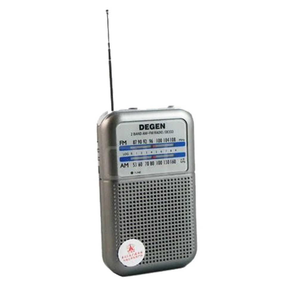 3 шт. Degen радио DE333 FM AM приемник мини ручка Портативный двойное магнитофон с fm