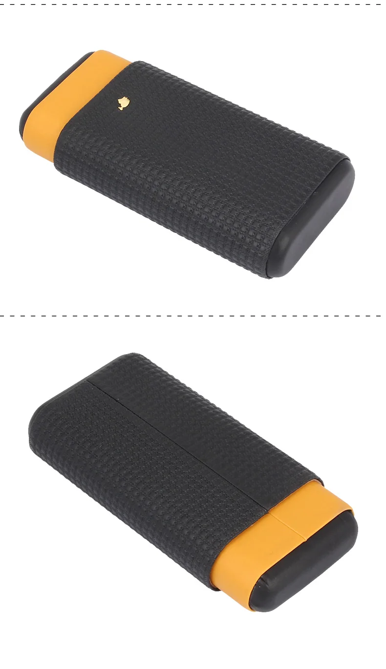 Cohiba кожаный чехол для сигар аксессуары для курения Классический Портативный Дорожный Чехол для сигар из кедрового дерева