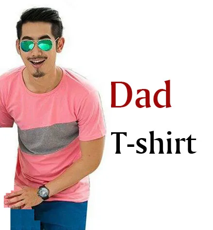 dad t shirt PINK Одежда для семьи; платья с открытыми плечами для мамы и дочки; одинаковые комплекты для семьи; футболка для папы и сына; одежда для всей семьи - Цвет: dad t shirt PINK