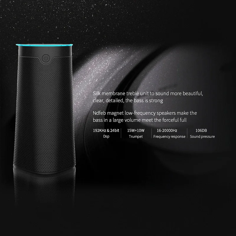 [Оригинал] смарт-динамик Bluetooth с голосовым управлением Alexa AI Echo улучшенным звуком