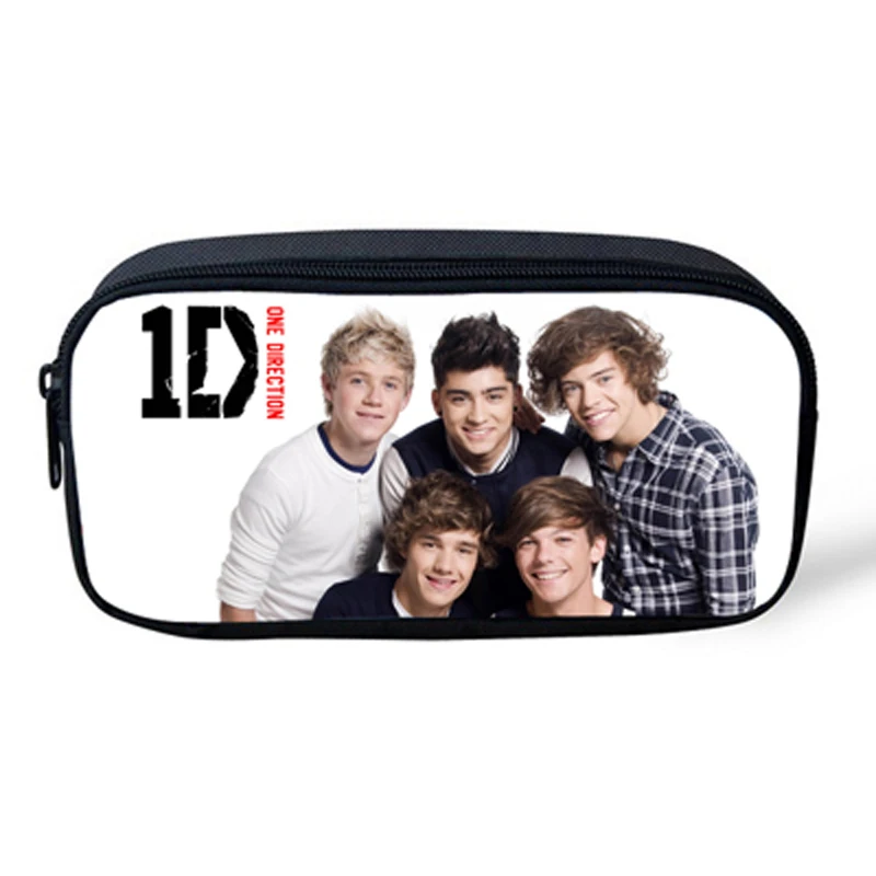Популярные Кошельки для монет для детей, Сумка с принтом One Direction для мальчиков и девочек, школьная сумка