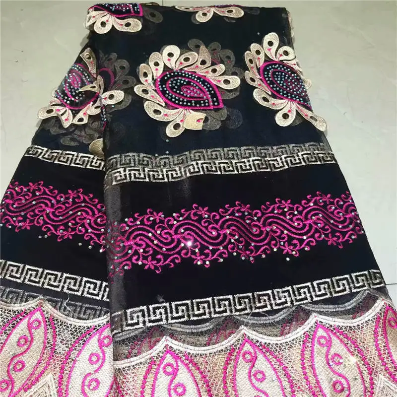 

Newest African Tulle Lace Fabric With Embroidered High Quality African Guipure Lace Fabric For Party Dress! ZQJF6413
