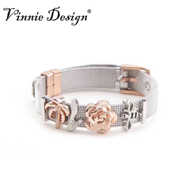 Vinnie дизайн ювелирных изделий Хранитель из нержавеющей стали сетки браслет