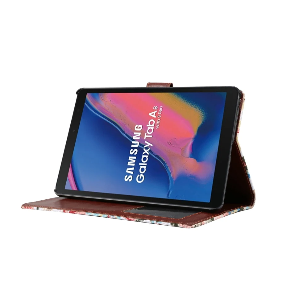 Чехол для планшета для samsung galaxy Tab A 8 P200 P205(8 дюймов) цветочные ткань чехол Capa Coque для samsung galaxy SM-P200 SM-P205