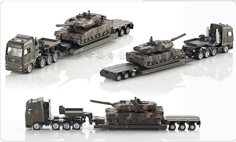 1:87 военная модель из сплава SIKU 1872 тяжелый грузовик трейлер пантеры литые