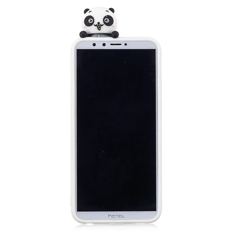Силиконовый чехол для Huawei Honor 9 Lite с объемным мультяшным рисунком мягкий из ТПУ P10