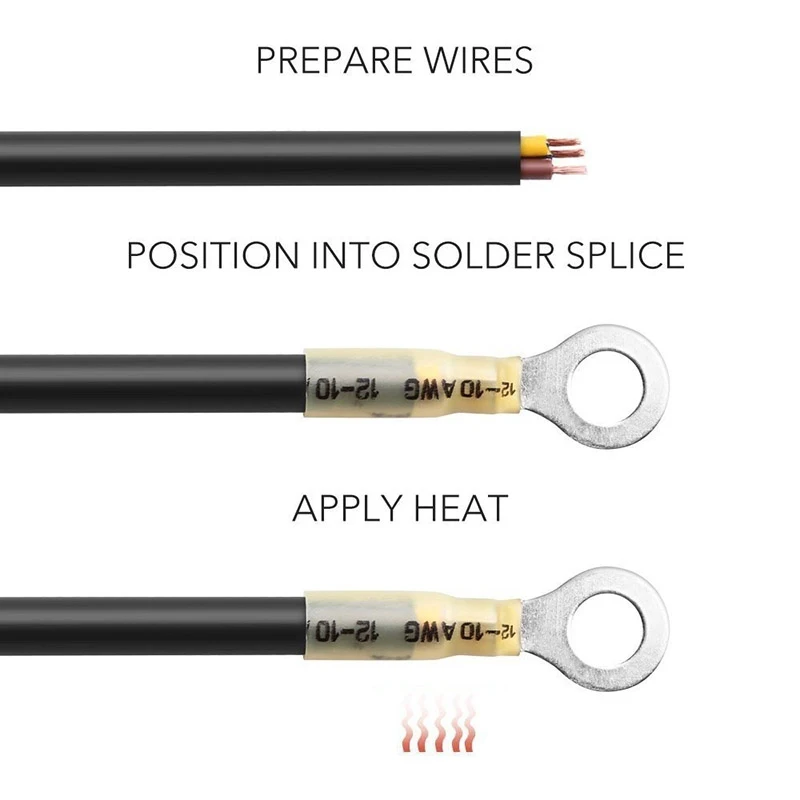 Новейшие 240 шт./кор. термоусадочные стыковые соединители обжимные изолированные